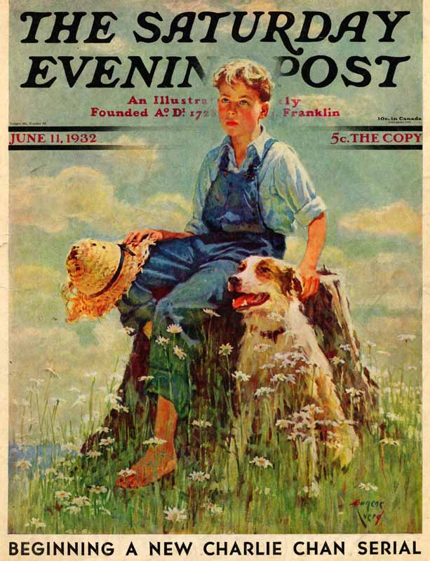 Boy and Dog in Nature (Мальчик и собака на природе), June 11, 1932