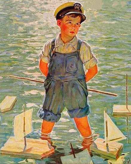 Toy sailboats (Игрушечные кораблики), June 24, 1933
