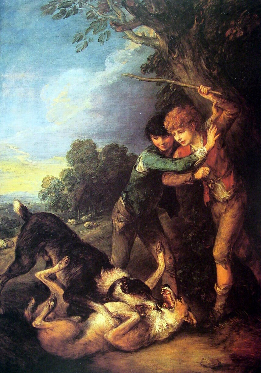 Shepherd Boys with Dogs Fighting (Пастушки и дерущиеся собаки), 1783