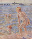 Мальчики, купающиеся в фьорде Фоборг