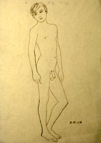 Jünglingsakt (Обнажённая фигура мальчика)