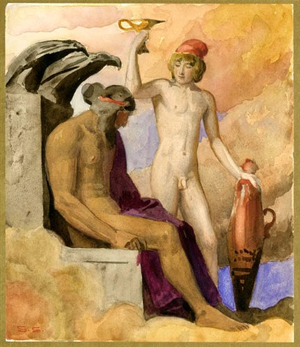Zeus und Ganymed (Зевс и Ганимед), 1922