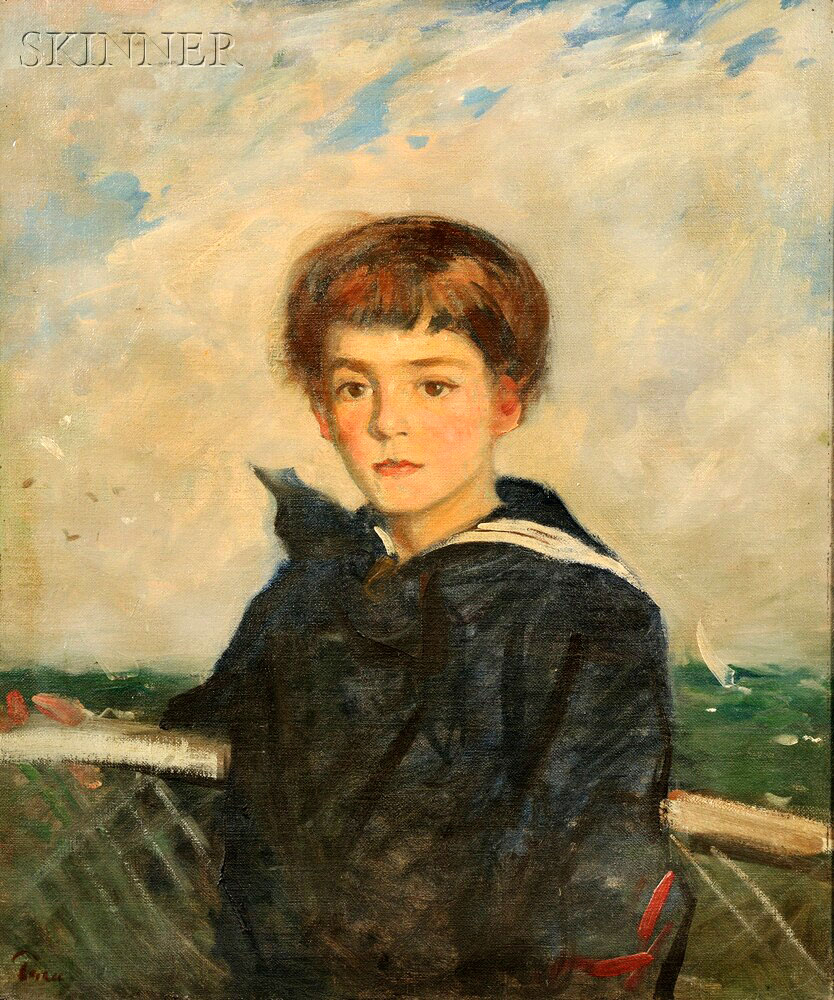Portrait of a Boy on a Ferry Boat (Портрет мальчика на пароме), XX