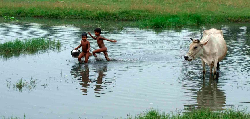 Children playing in water (Дети, играющие в воде), 2007