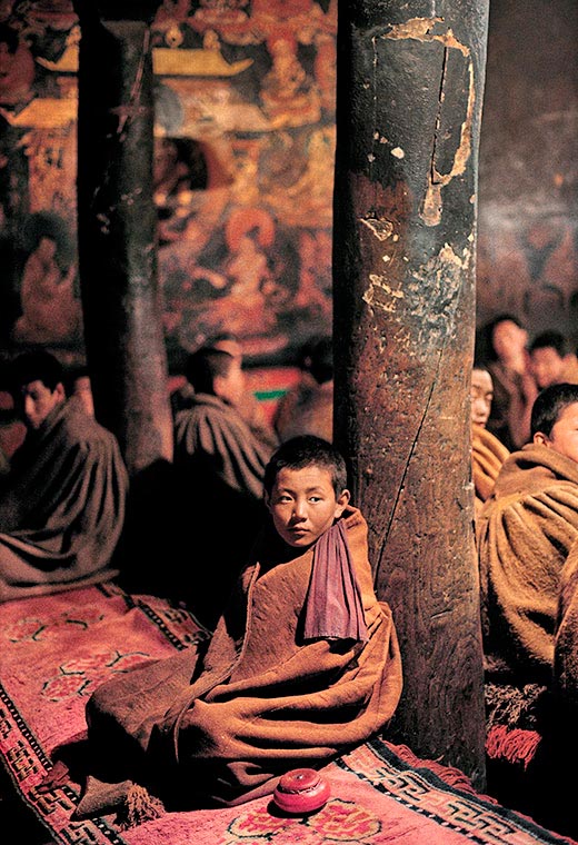 Young Monk at Tashi Lhunp (Юный монах в Таши Лхунпе), 1989
