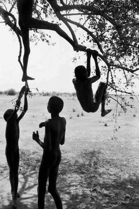 Children playing in a tree (Дети, играющие на дереве), 1991
