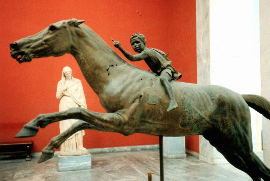 The Jockey of Artemision (Всадник с мыса Артемисион), 150 B.C.